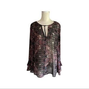 BCBGgeneration floral blouse size M